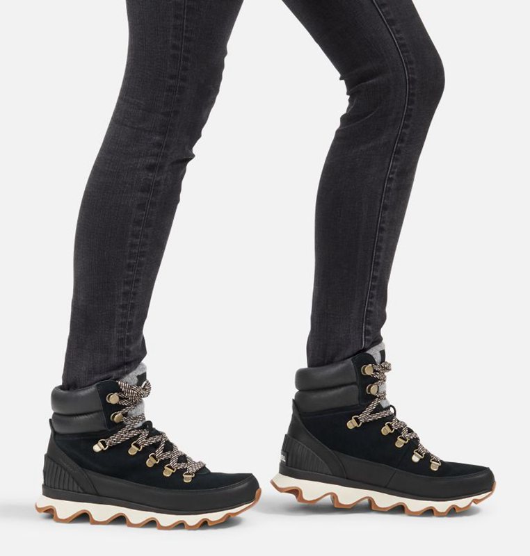 Womens Lace-Up Boots Black - Sorel Kinetic™ Conquest Low - 802-XPJIOF